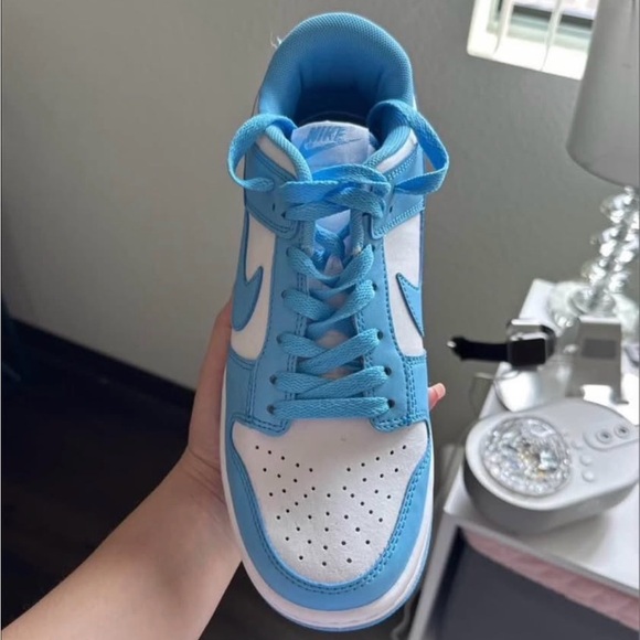 Nike Shoes - Nike Powder Blue and White Low-Top Sneaker